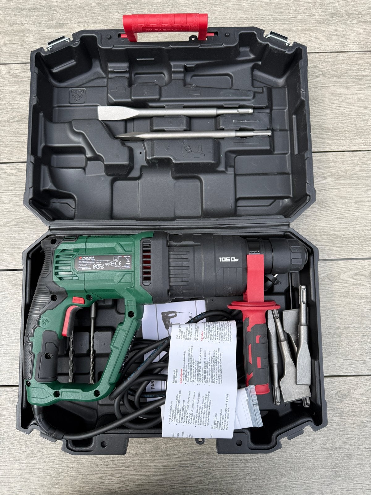 Parkside Boorhamer PBH 1050 D4, Boor- en/of Breekhamer, Ophalen of Verzenden, Klopboormechanisme, Gebruikt