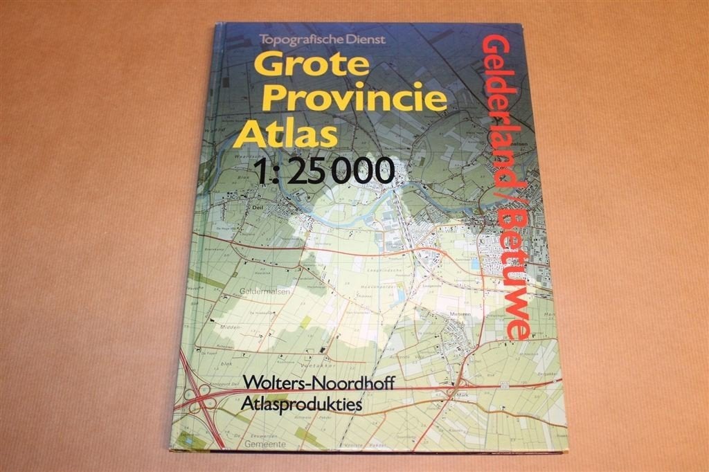 Atlas Gelderland Betuwe [1986-1991] — Topografische Kaarten, Boeken, Gelezen, Ophalen of Verzenden, Landkaart, 1800 tot 2000
