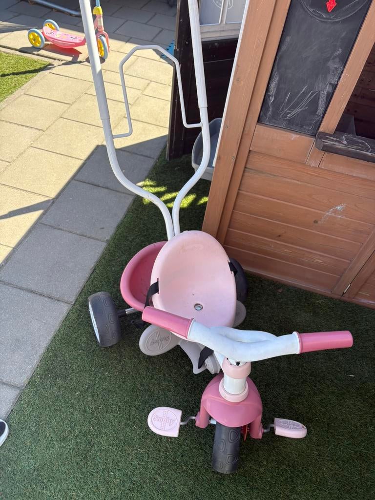 Kinderfietsje smoby, Fietsen en Brommers, Fietsen | Driewielers, Gebruikt, Duwstang, Ophalen