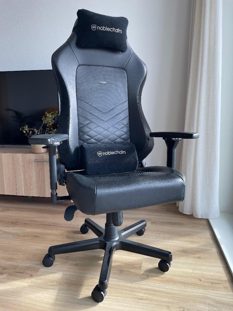 Noblechairs HERO Gaming Stoel Zwart PU Leer, Ophalen, Gaming bureaustoel, Gebruikt, Zwart
