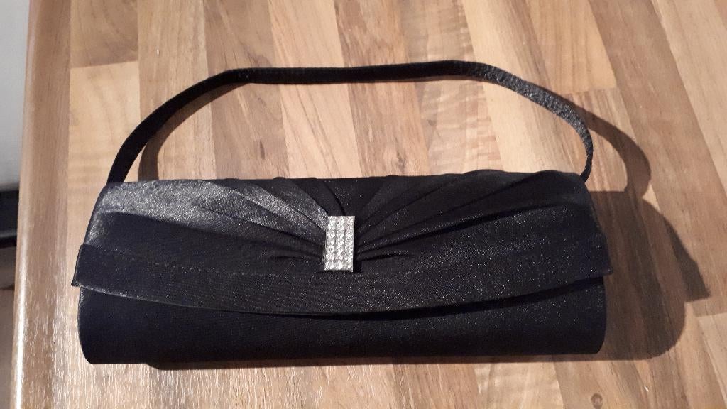 Clutch zwart, Ophalen of Verzenden, Zwart, Avondtasje