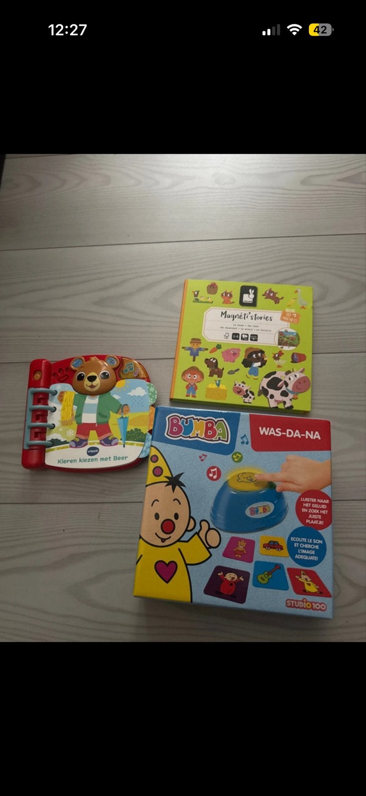 Leuk speelgoedpakket: Bumba, VTech en Magneetboek, Ophalen, Zo goed als nieuw, Overige typen, Met licht