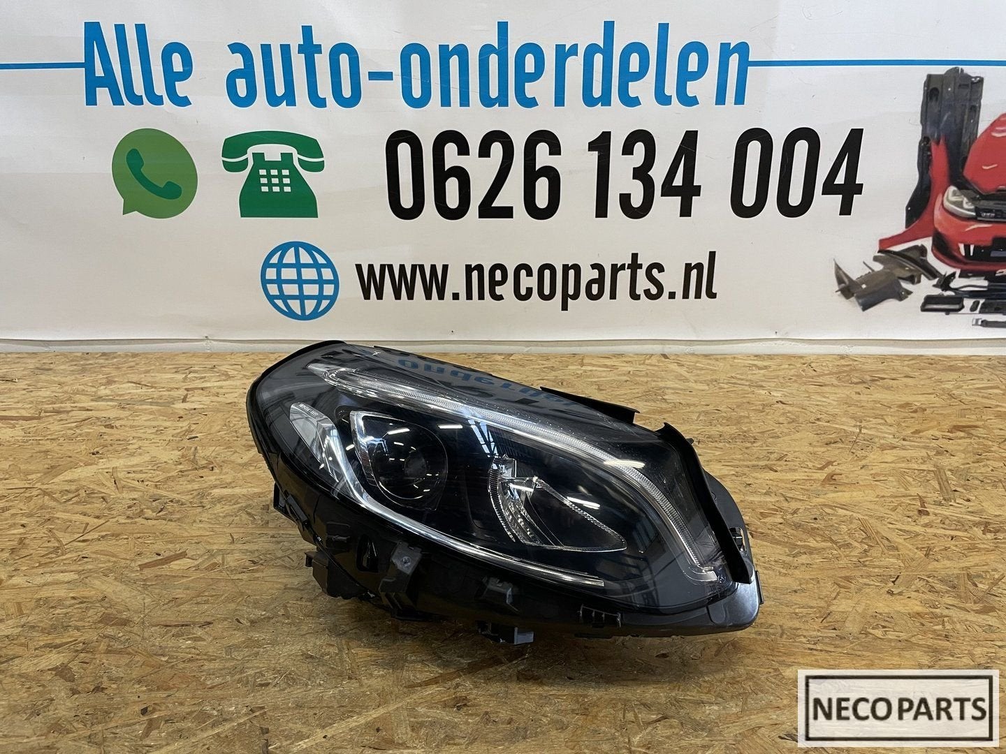 B KLASSE W246 FACELIFT VOL LED KOPLAMP RECHTS A2469063401, Gebruikt, -, Ophalen of Verzenden, -