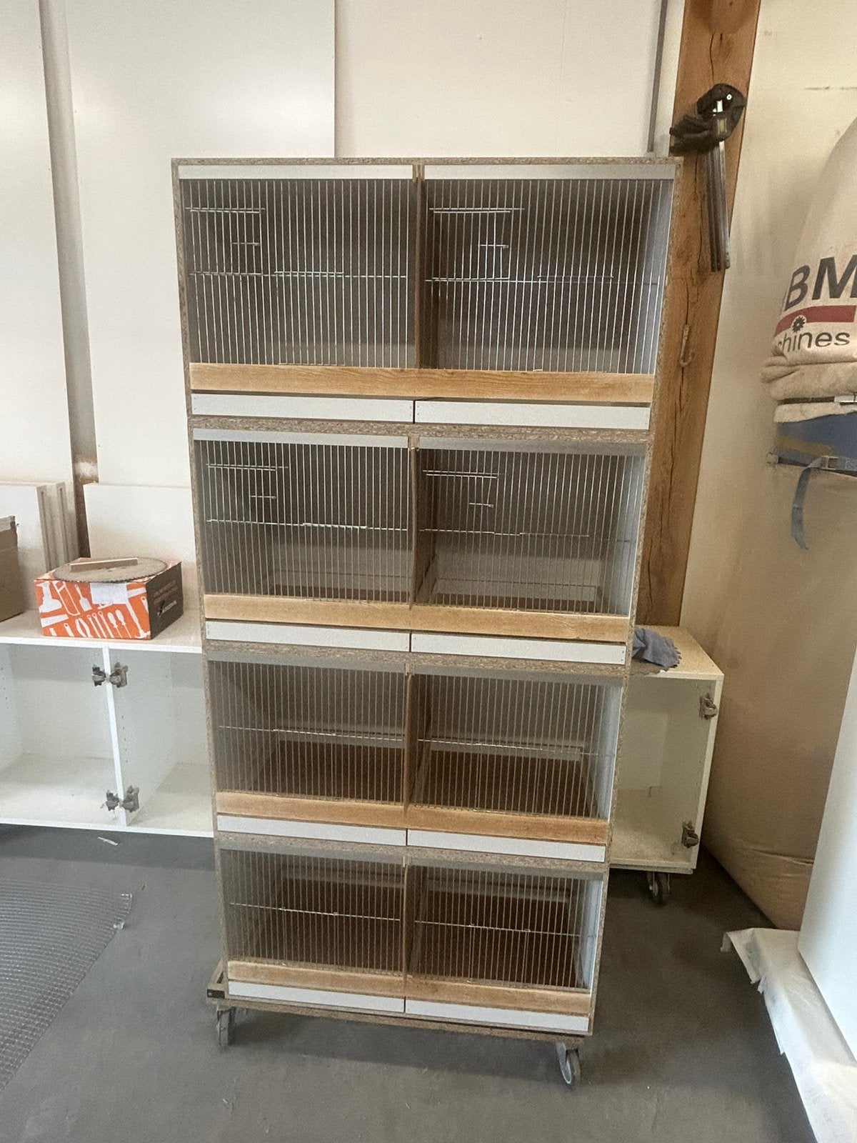 Houten kweekkooien & broedkooien 81x40x40 cm dubbel nieuw, Dieren en Toebehoren, Ophalen of Verzenden, Nieuw, Hout, Broedkooi of Kweekkooi