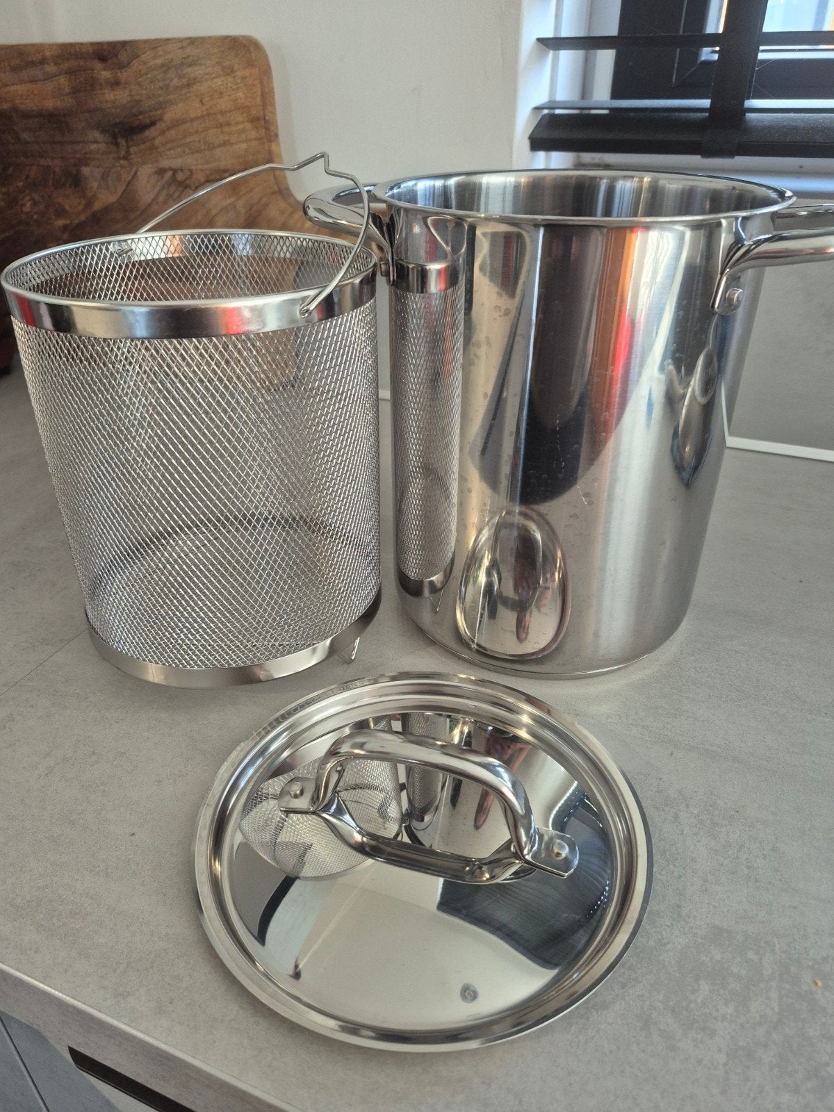 pasta pan van ikea., Ophalen of Verzenden, Zo goed als nieuw, Rvs, Kookpan