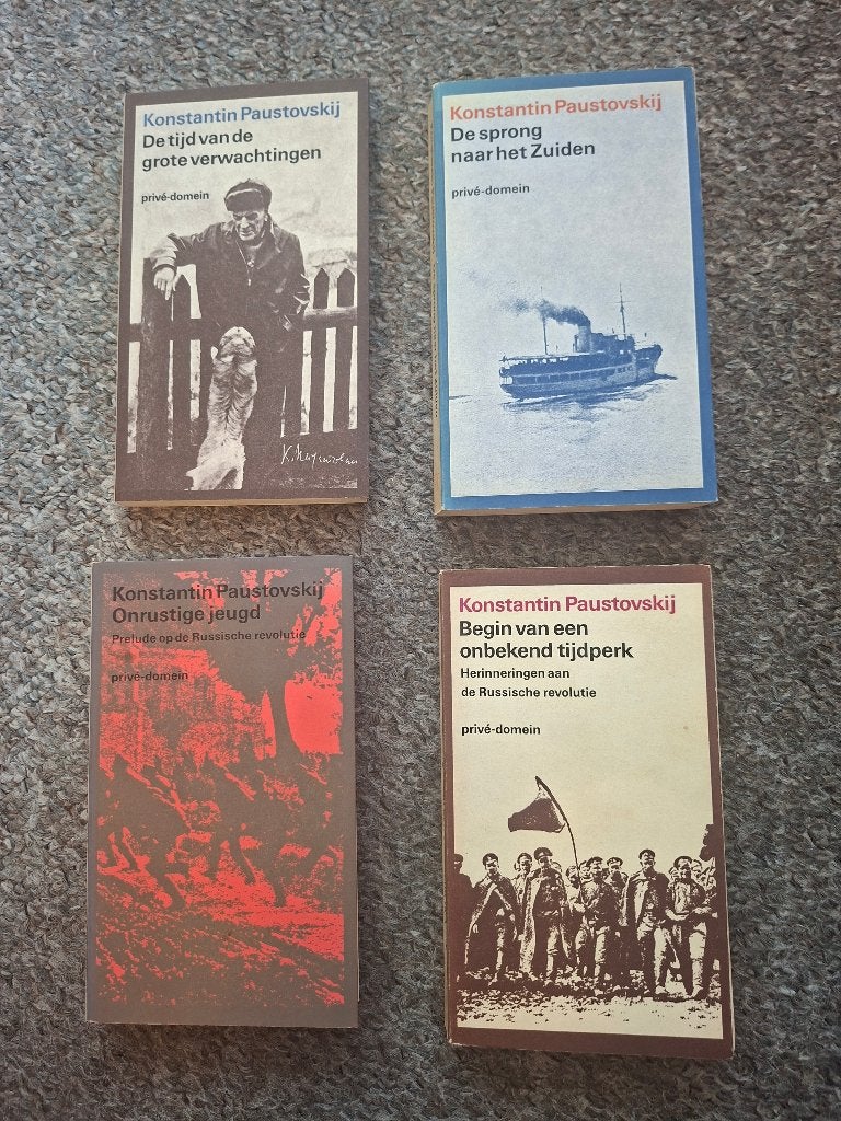 4 boeken van Paustovski, Verzenden, Gelezen, Konstantin Paustovski