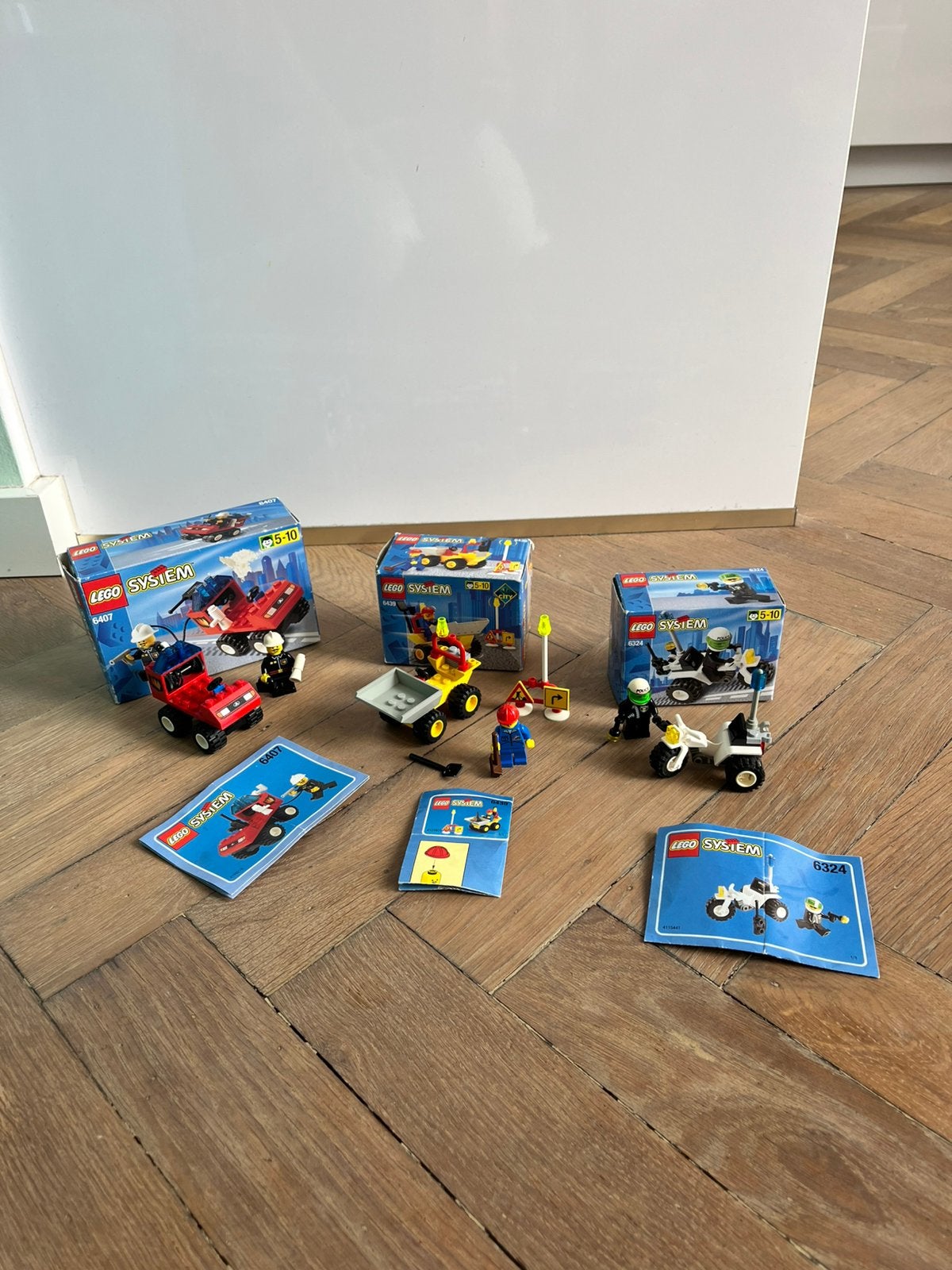 Lego system 6439 6407 6324 vintage politie brandweer dumper, Kinderen en Baby's, Speelgoed | Duplo en Lego, Ophalen of Verzenden