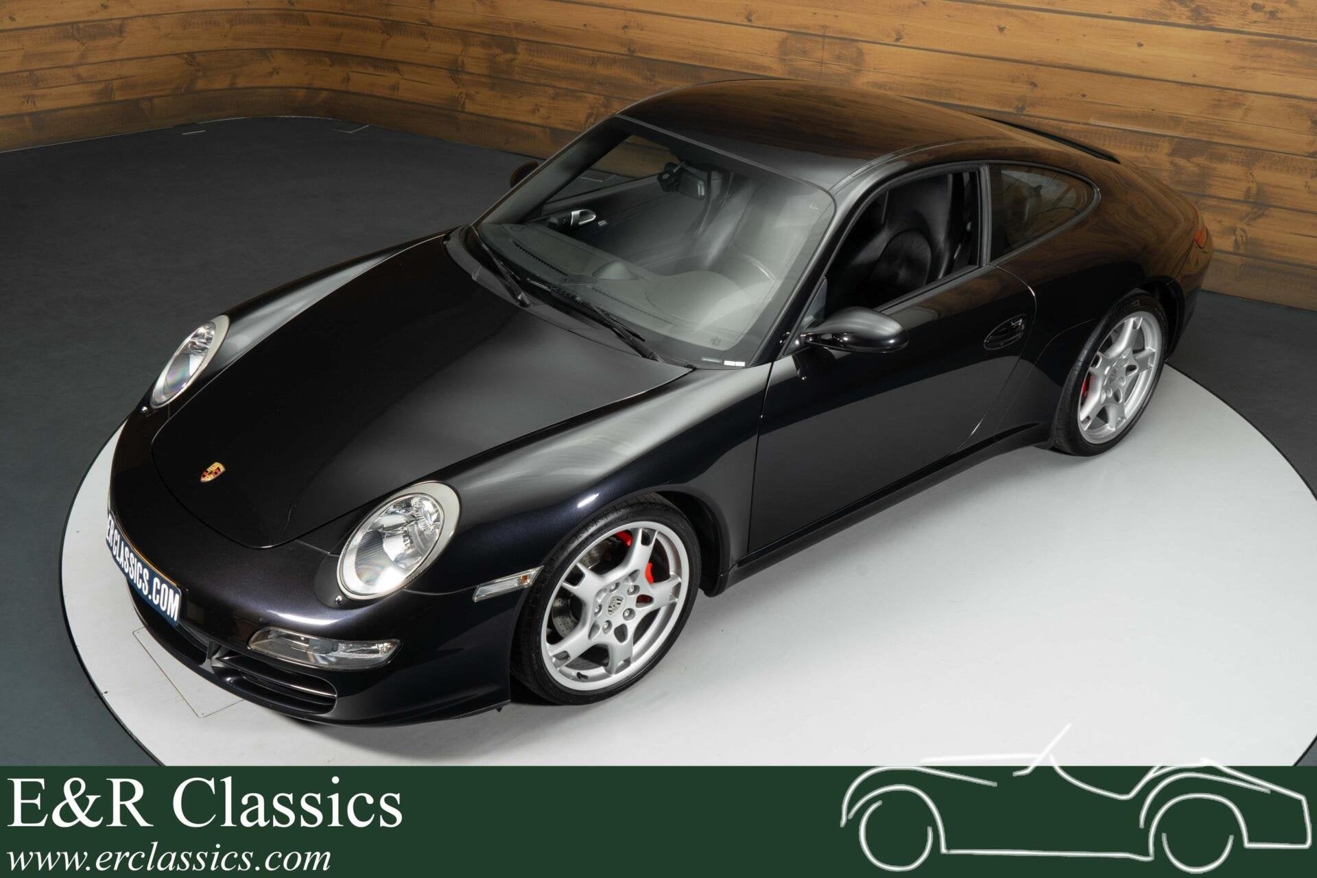 Porsche 911 Carrera Coupé | 2005, Auto's, Achterwielaandrijving, Zwart, Zwart, Leder