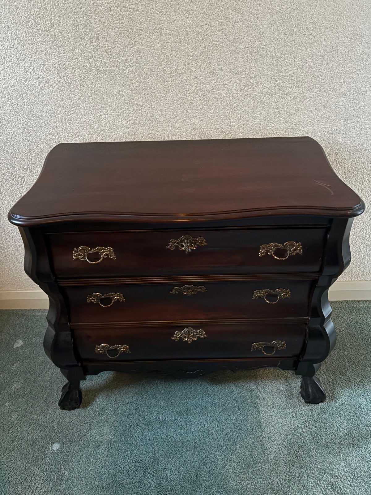 Antieke ladekast / commode met 3 lades, Antiek en Kunst, Ophalen