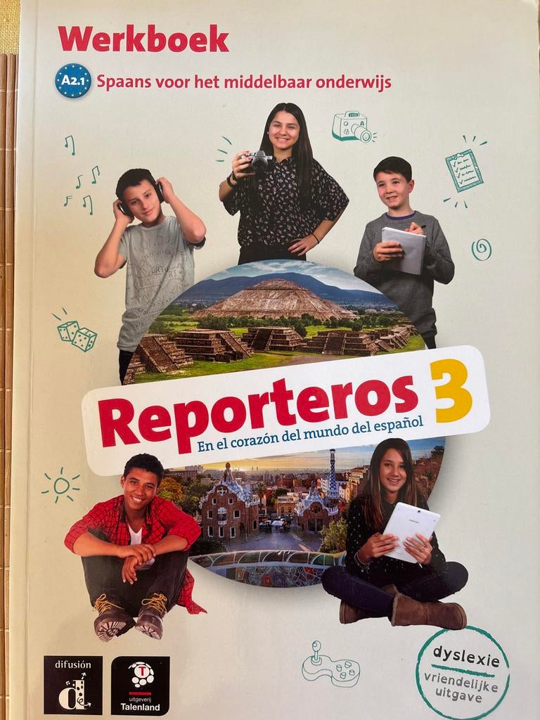 Werkboek Reporteros 3 A2.1 Spaans middelbaar onderwijs, Ophalen of Verzenden, Nieuw