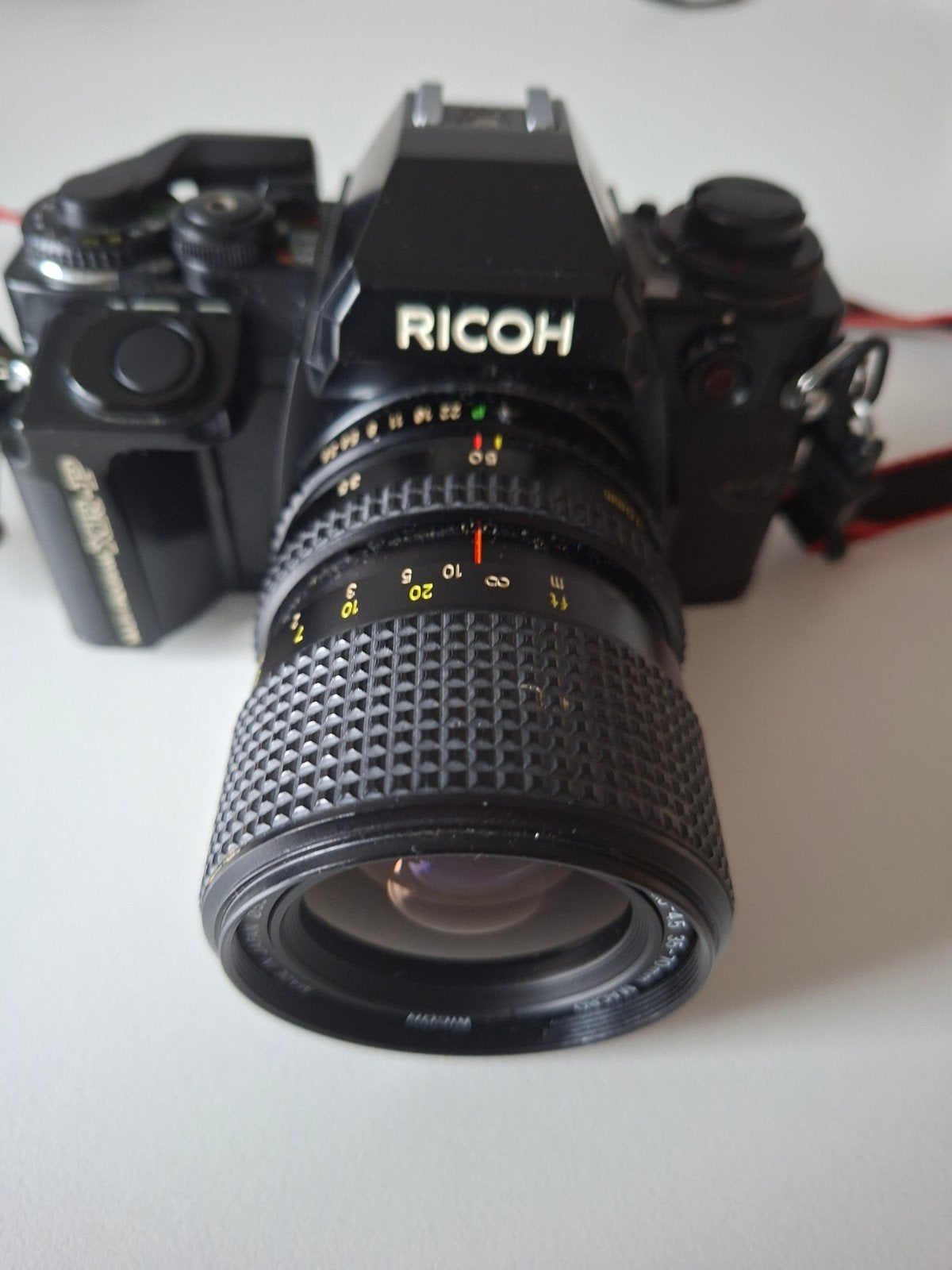 Ricoh XR-P Spiegelreflexcamera met 2 lenzen en accessoires, Ophalen of Verzenden, Gebruikt, Spiegelreflex, Overige Merken