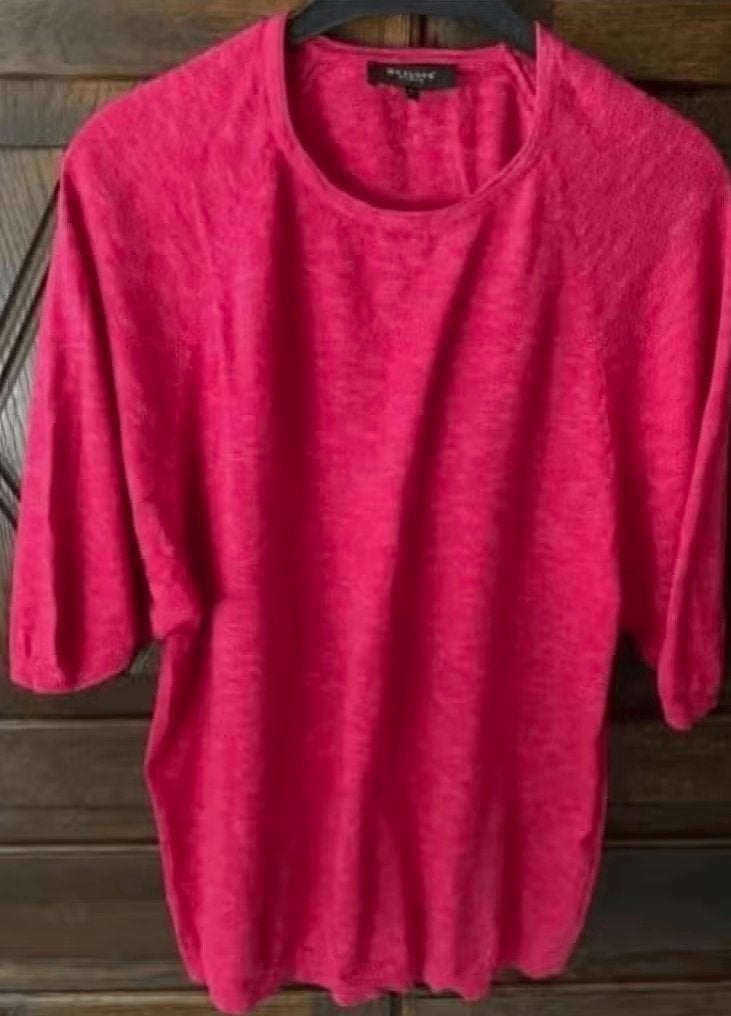 Rode top, longsleeve, shirt; maat L; Bexleys; oto 55 cm, Kleding | Dames, Ophalen of Verzenden, Zo goed als nieuw, Rood, Shirt of Top