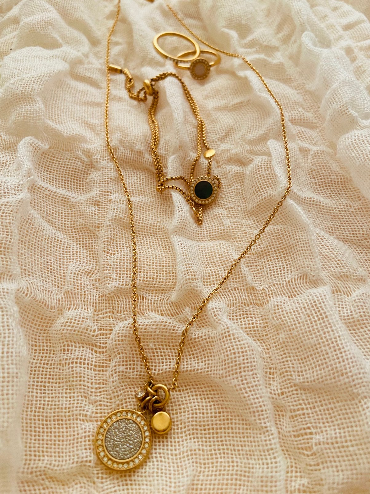 Fossil jewellery, Sieraden, Tassen en Uiterlijk, Kettingen, Ophalen of Verzenden, Zo goed als nieuw, Zilver, Overige materialen