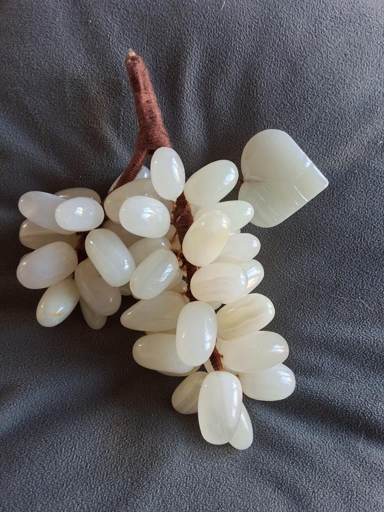 Vintage druiven tros china witte groene roze onyx 4x, Ophalen of Verzenden