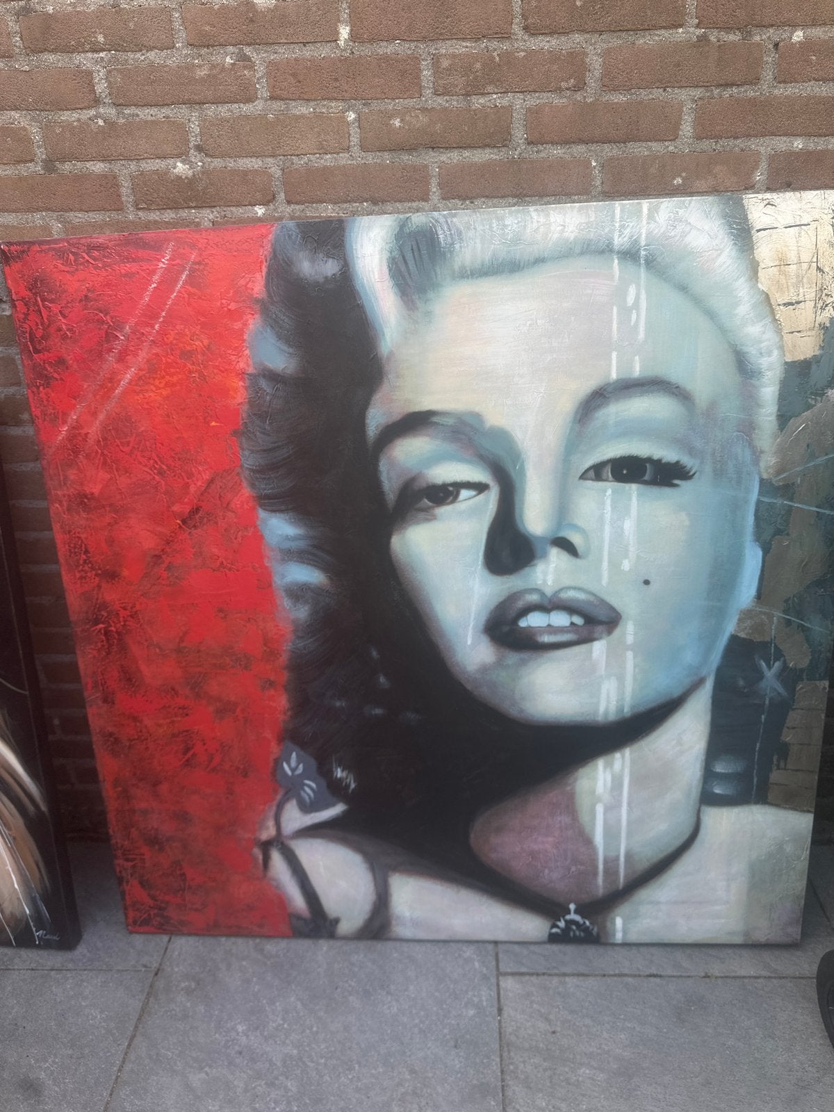 Marilyn Monroe Pop Art Schilderij - Handgeschilderd, Antiek en Kunst, Kunst | Schilderijen | Modern, Ophalen, Acrylverf, Handgeschilderd