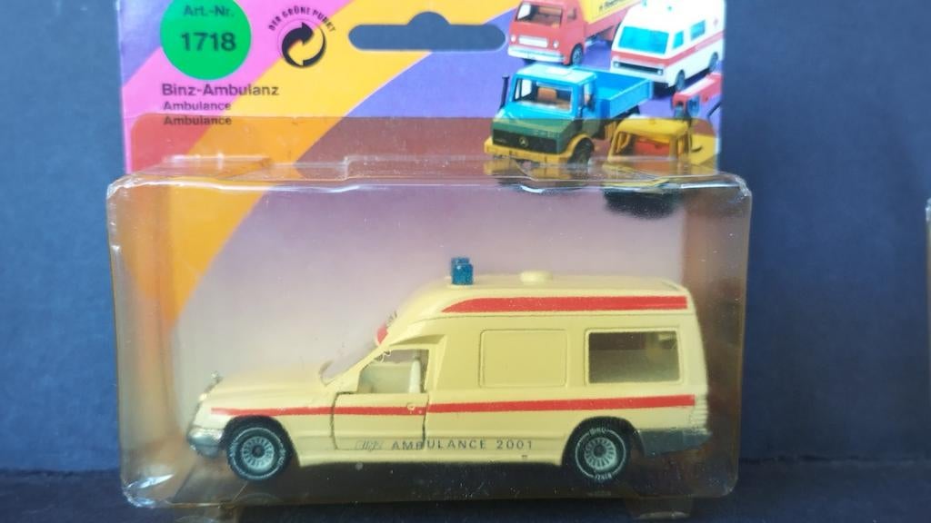 Mercedes Benz Binz Ambulance 2001 1:55 Siku 1718 Pol, Auto, Verzenden, Nieuw, 5880 Lüdenscheid Germany