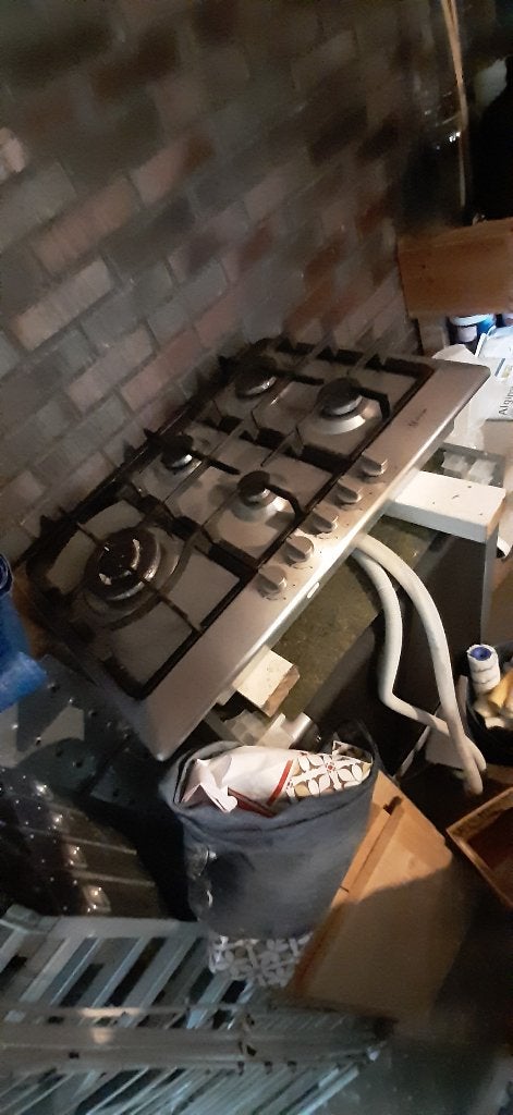 Gaskookplaat, Witgoed en Apparatuur, Kookplaten, Ophalen, Gebruikt, Inbouw, Gas