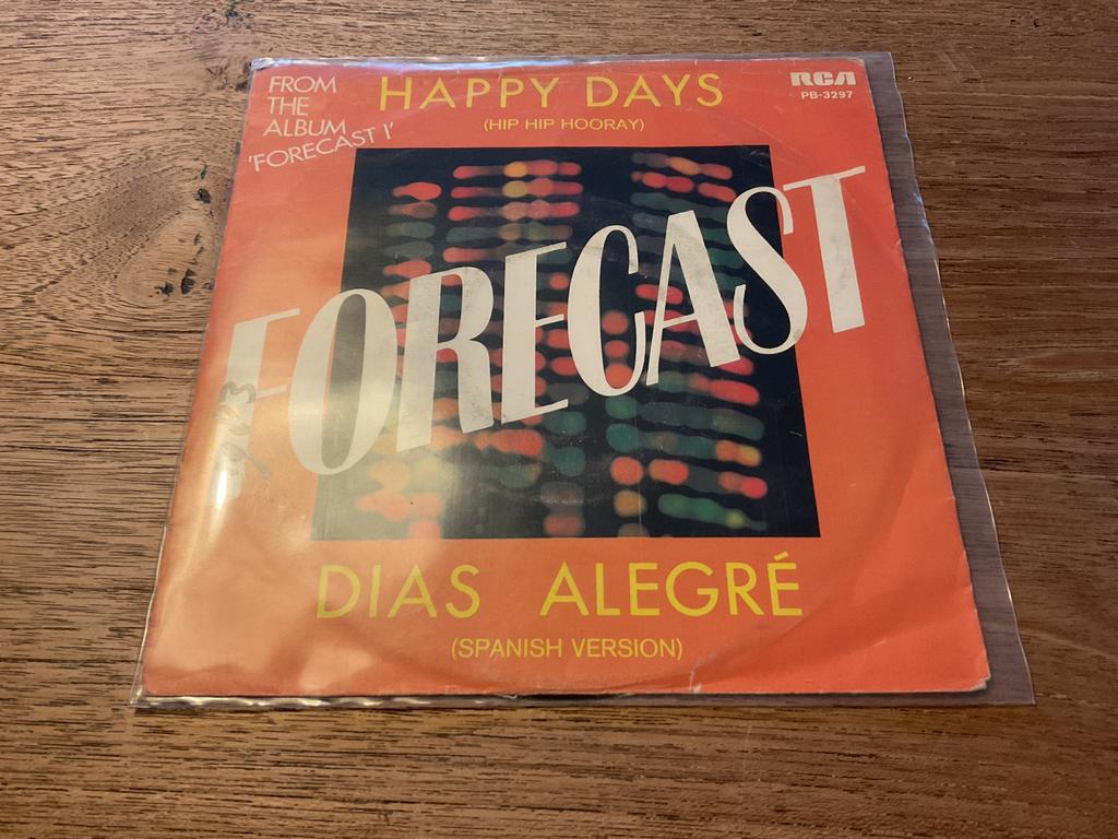 Forecast, Happy days, Cd's en Dvd's, Vinyl Singles, Ophalen of Verzenden, 7 inch, Pop, Single