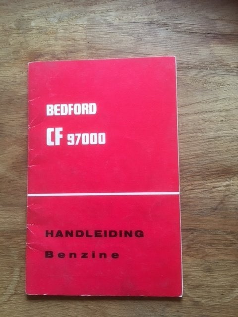 Bedford CF 97000  Bestelwagens Benzine   Handleiding    1969, Ophalen of Verzenden