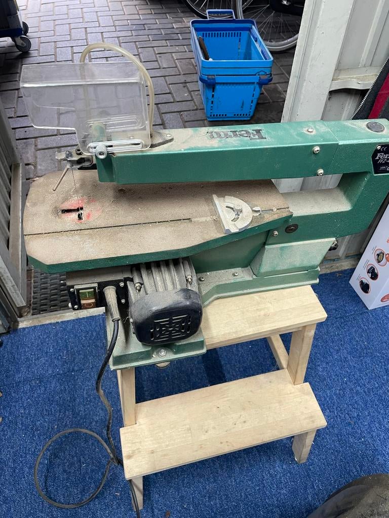 Ferm Figuurzaagmachine - Ideaal voor precisiewerk, Minder dan 30 mm, Gebruikt, Ophalen of Verzenden, Figuurzaag