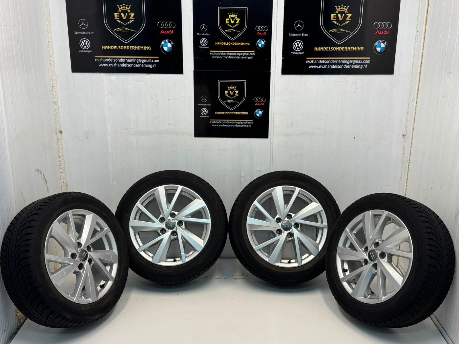 Org. velgen met winterbanden 17 inch Audi Q2 5x112, Auto-onderdelen, Banden en Velgen, Banden en Velgen, 17 inch, EVZ Handelsonderneming