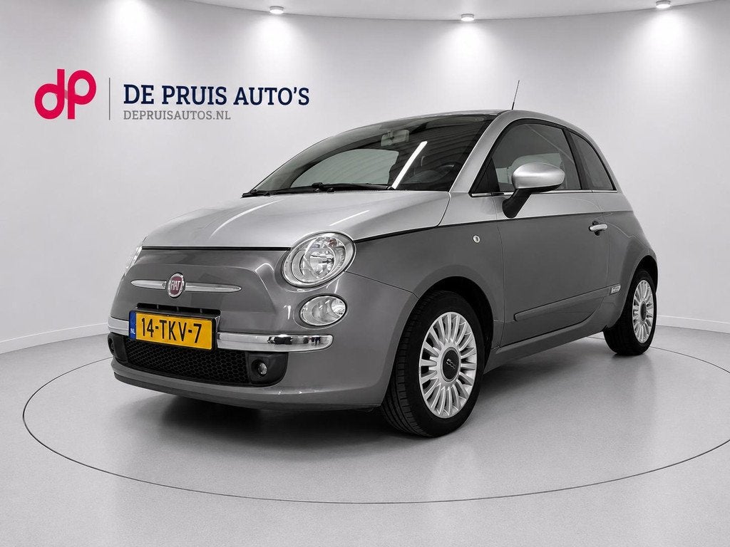 Fiat 500 1.2 Bicolore TomTom-navigatie Airco El. ramen PDC a, Euro 5, Stof, Gebruikt, 4 cilinders