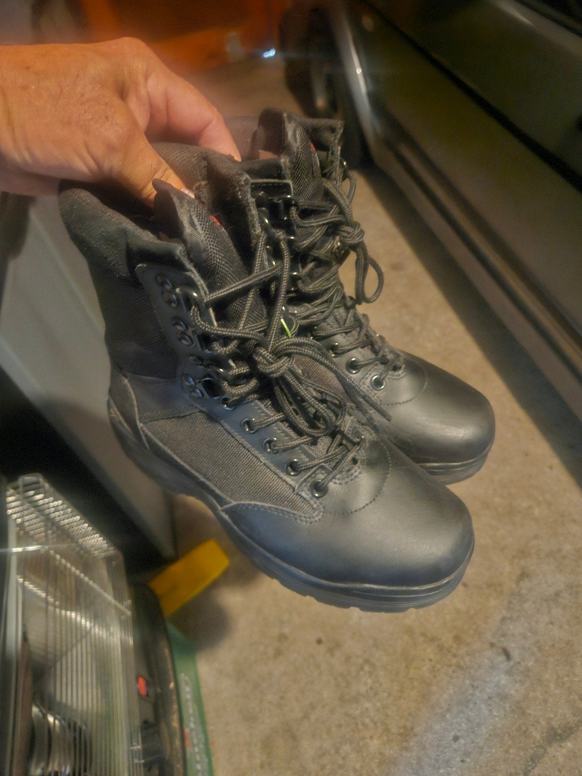 Hoge zwarte schoenen maat 37, gebruikt voor BOA opleiding, Ophalen of Verzenden, Gedragen, Zwart, Werkschoenen