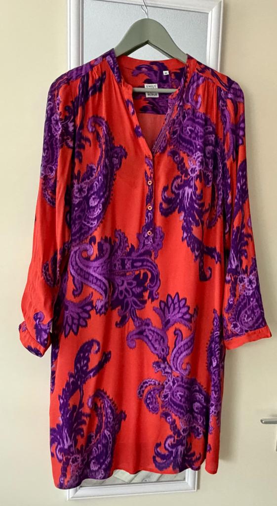 Jurk Emily van den Bergh, Ophalen of Verzenden, Gedragen, Maat 38/40 (M), Rood