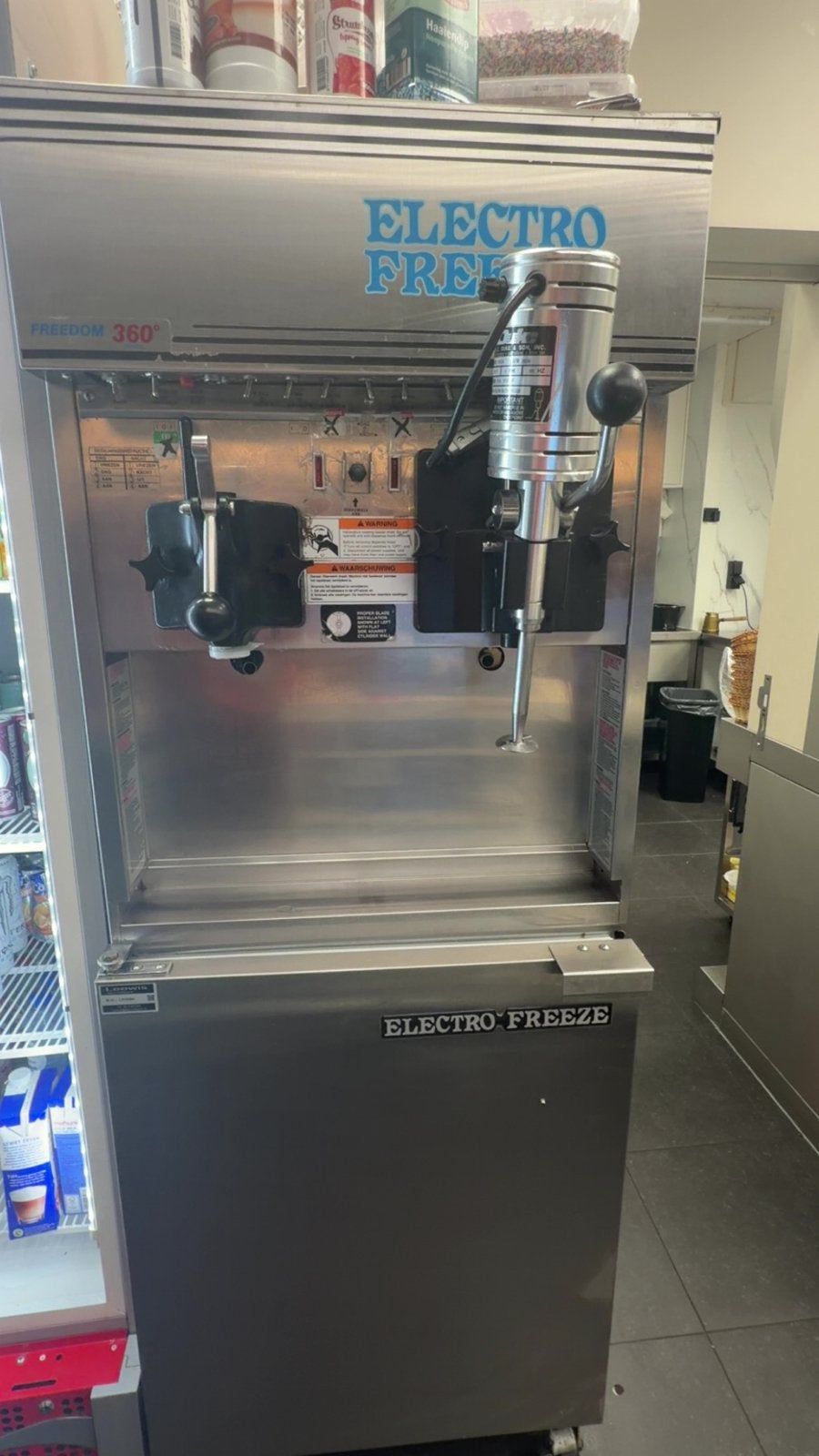 Electro Freeze Freedom 360 Softijsmachine&milkshake, Witgoed en Apparatuur, Ophalen of Verzenden, Gebruikt