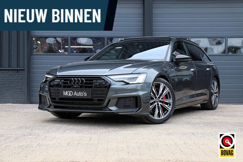 Audi A6 Avant 55 TFSIe Quattro Competition 3x S-Line |LED-MA, Auto's, Audi, Automaat, Gebruikt, Huisgarantie, 4 cilinders