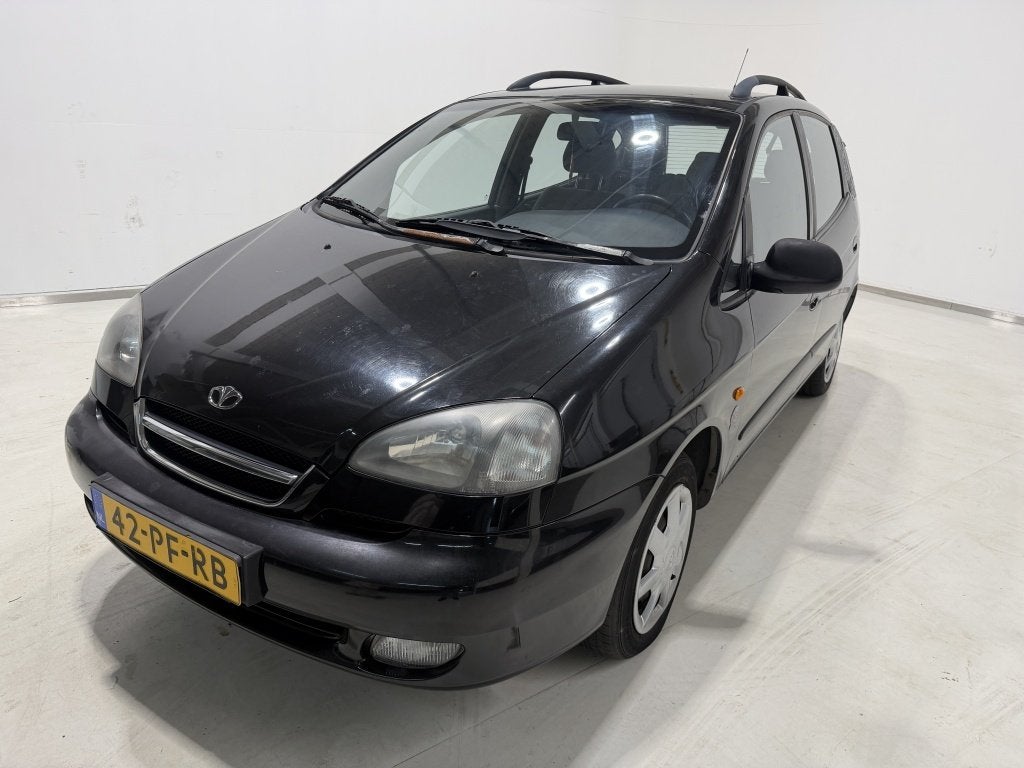 Daewoo Tacuma 1.6-16V Style (bj 2004), Stof, Gebruikt, Elektrische ramen, Zwart
