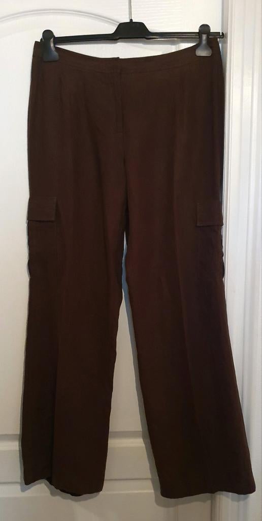 Claudia Strater linnen broek maat 44, Kleding | Dames, Broeken en Pantalons, Bruin, Maat 42/44 (L), Ophalen of Verzenden, Claudia Sträter
