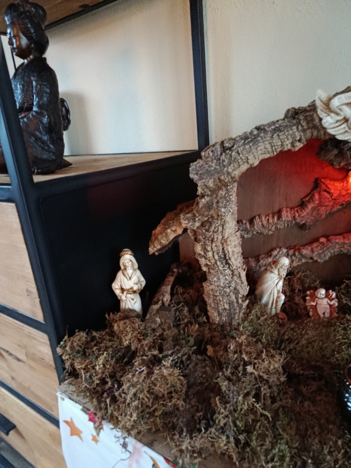 Te koop complete kerststal met verlichting, Diversen, Ophalen