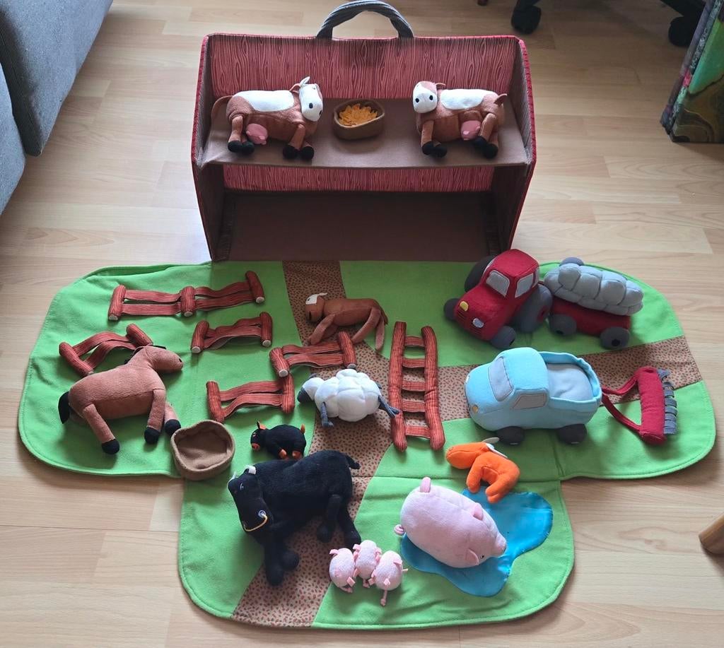 Ikea vintage Landet meeneemboerderij speelboerderij compleet, Ophalen of Verzenden, Zo goed als nieuw, Jongen of Meisje