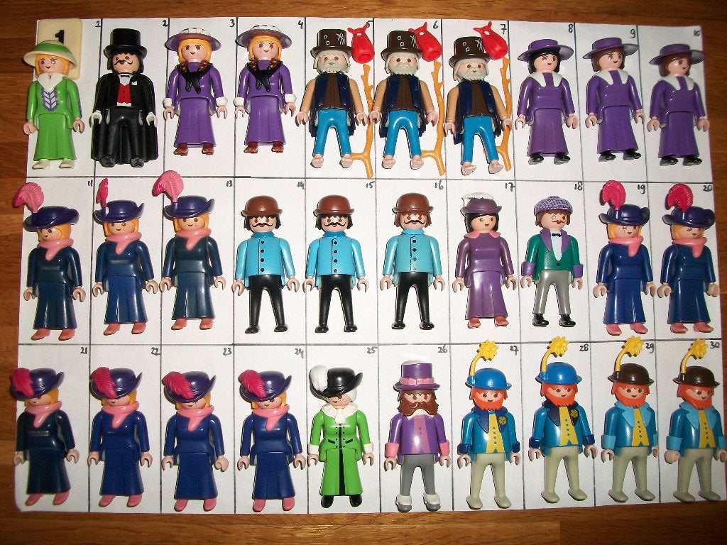 Rosa serie nostalgische figuren / poppetjes, Ophalen of Verzenden, Gebruikt, Complete set, Figuren
