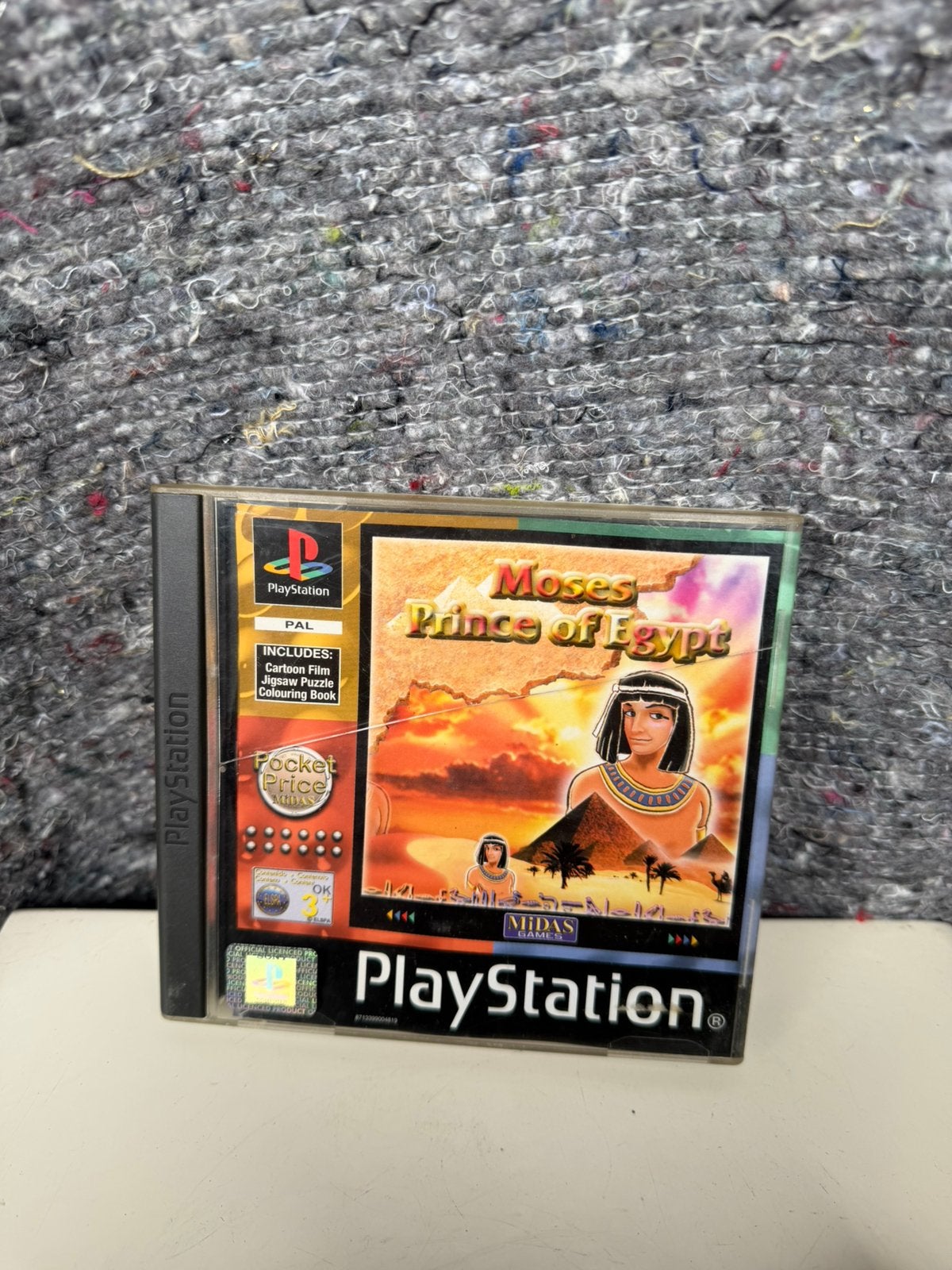 Playstation 1 spel/game/disc moses prins of egypt, 1 speler, Ophalen, Zo goed als nieuw, Vanaf 3 jaar