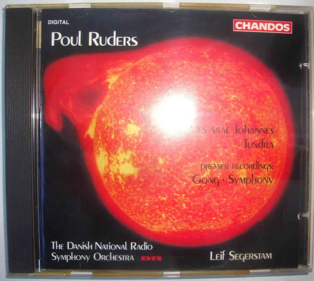 CD Poul Ruders Gong, Tundra, Således Saae Johannes en Sympho, Ophalen of Verzenden, Modernisme tot heden, Zo goed als nieuw, Orkest of Ballet