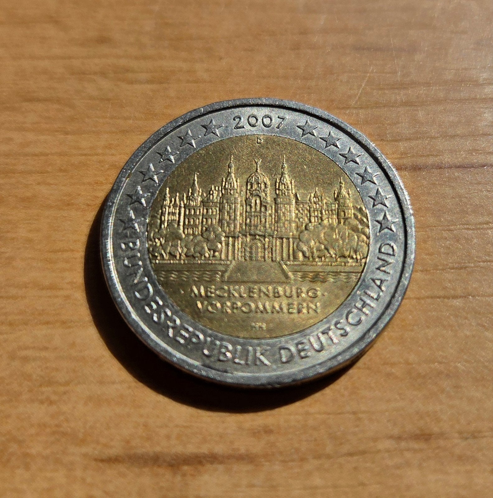 2 Euro Duitsland 2007 - Mecklenburg-Vorpommern, Ophalen, Duitsland, 2 euro, Losse munt