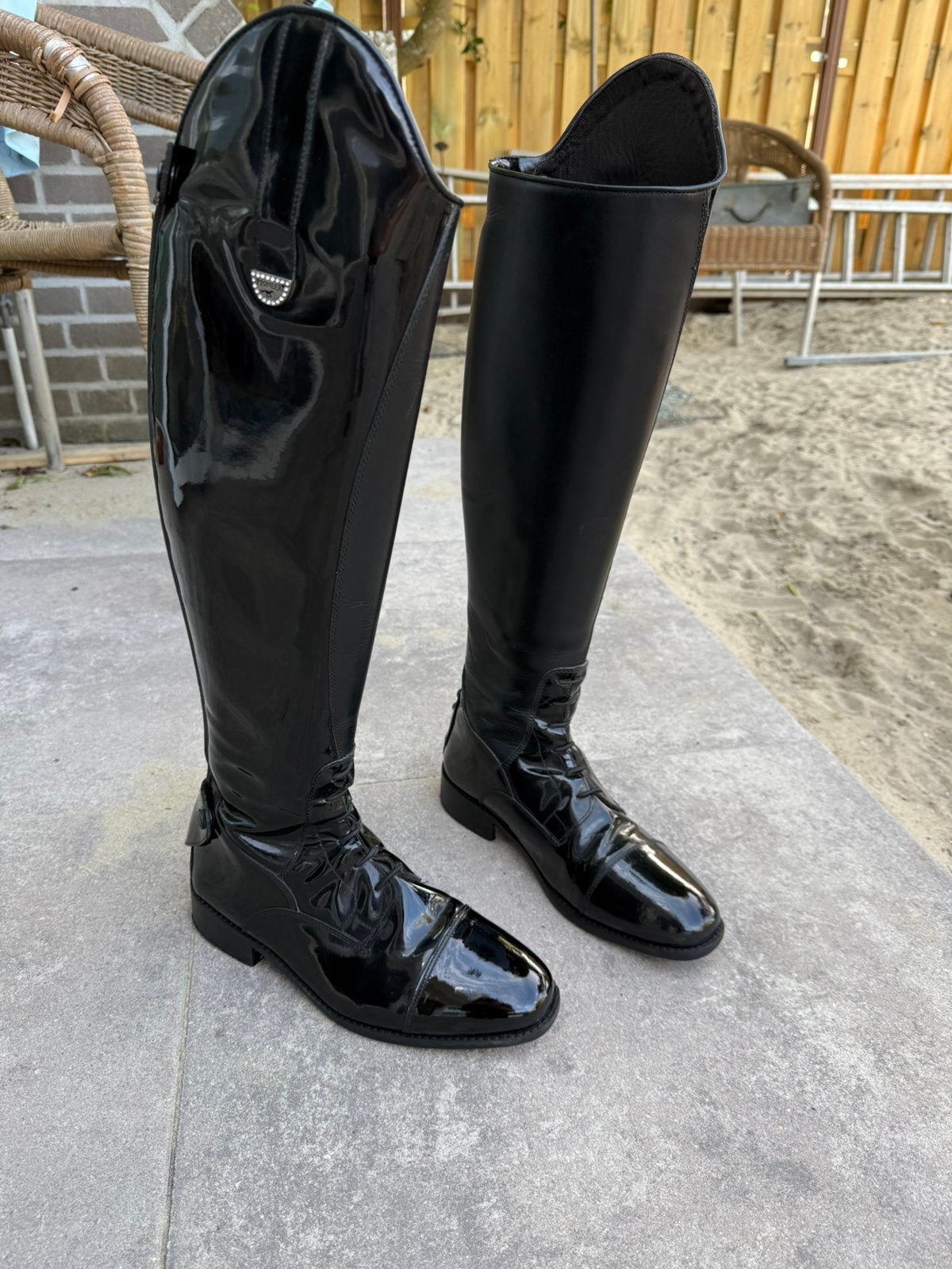 Pioneer gea rijlaarzen lakleer, Dieren en Toebehoren, Ophalen of Verzenden, Dressuur, Schoeisel
