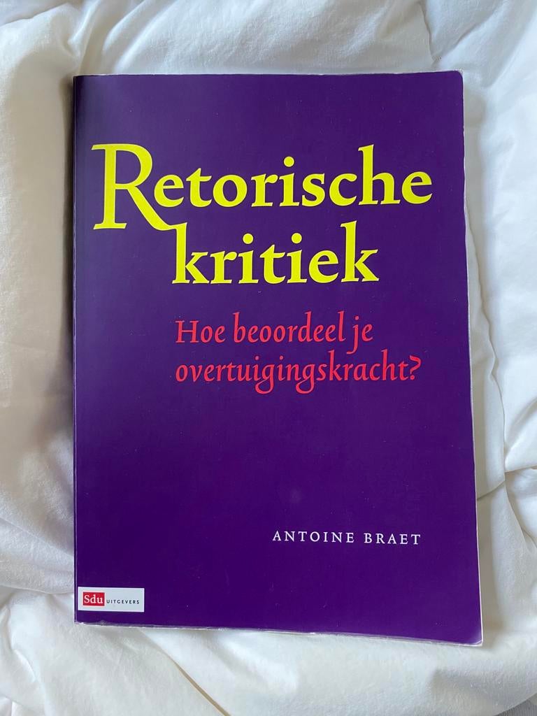 Retorische Kritiek, Ophalen of Verzenden, Alpha, Zo goed als nieuw, Overige niveaus