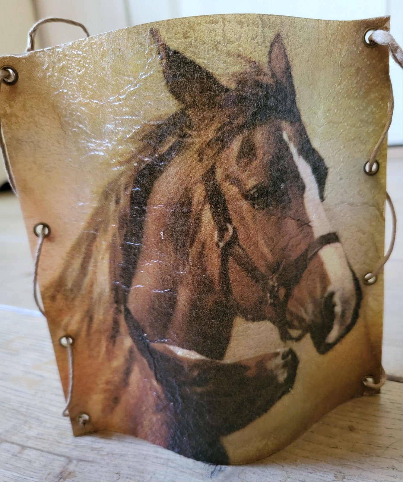 Landelijke Windlichtkap Paard & Veulen, Antiek en Kunst, Ophalen of Verzenden