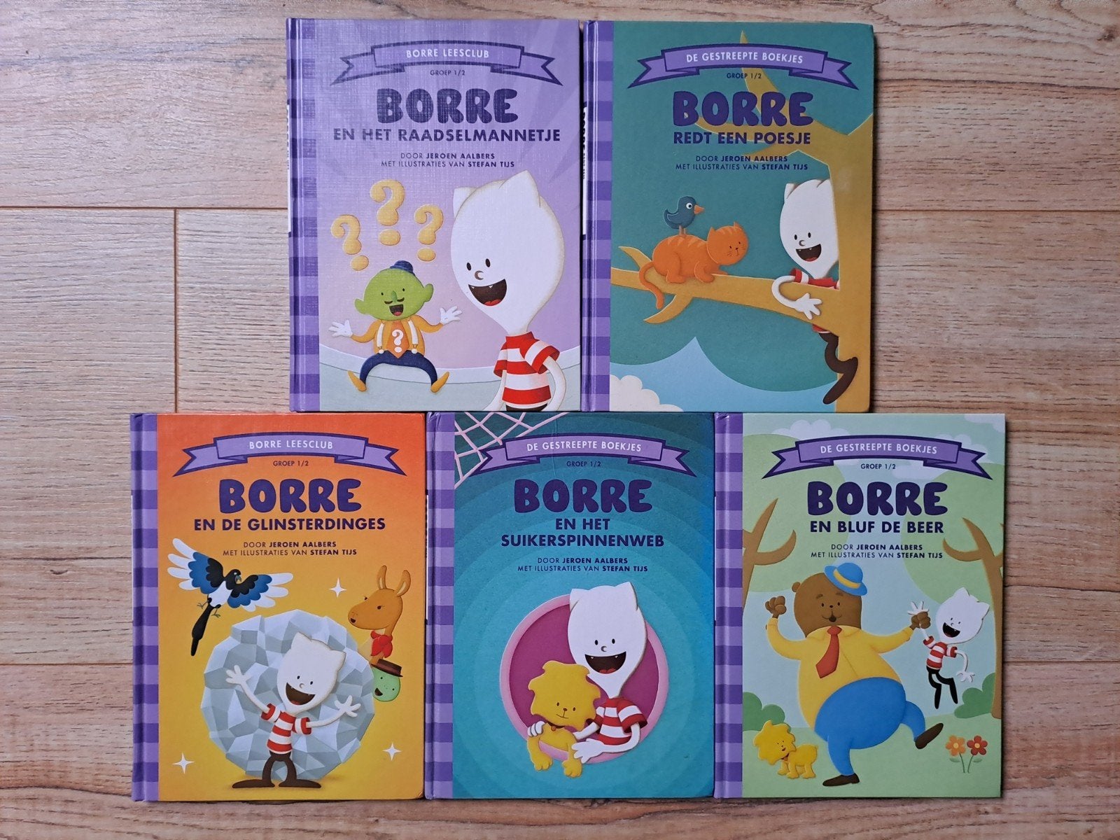 Borre leesclub boeken set - 5 delen, Ophalen of Verzenden, Zo goed als nieuw, Jeroen Hoogerwerf, Fictie algemeen