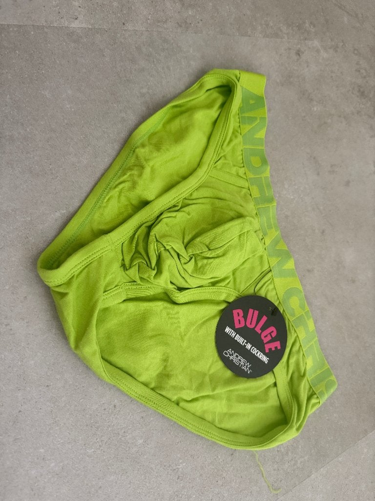 andrew christian bulge slip, maat M, groen, Kleding | Heren, Ophalen of Verzenden, Groen, Slip