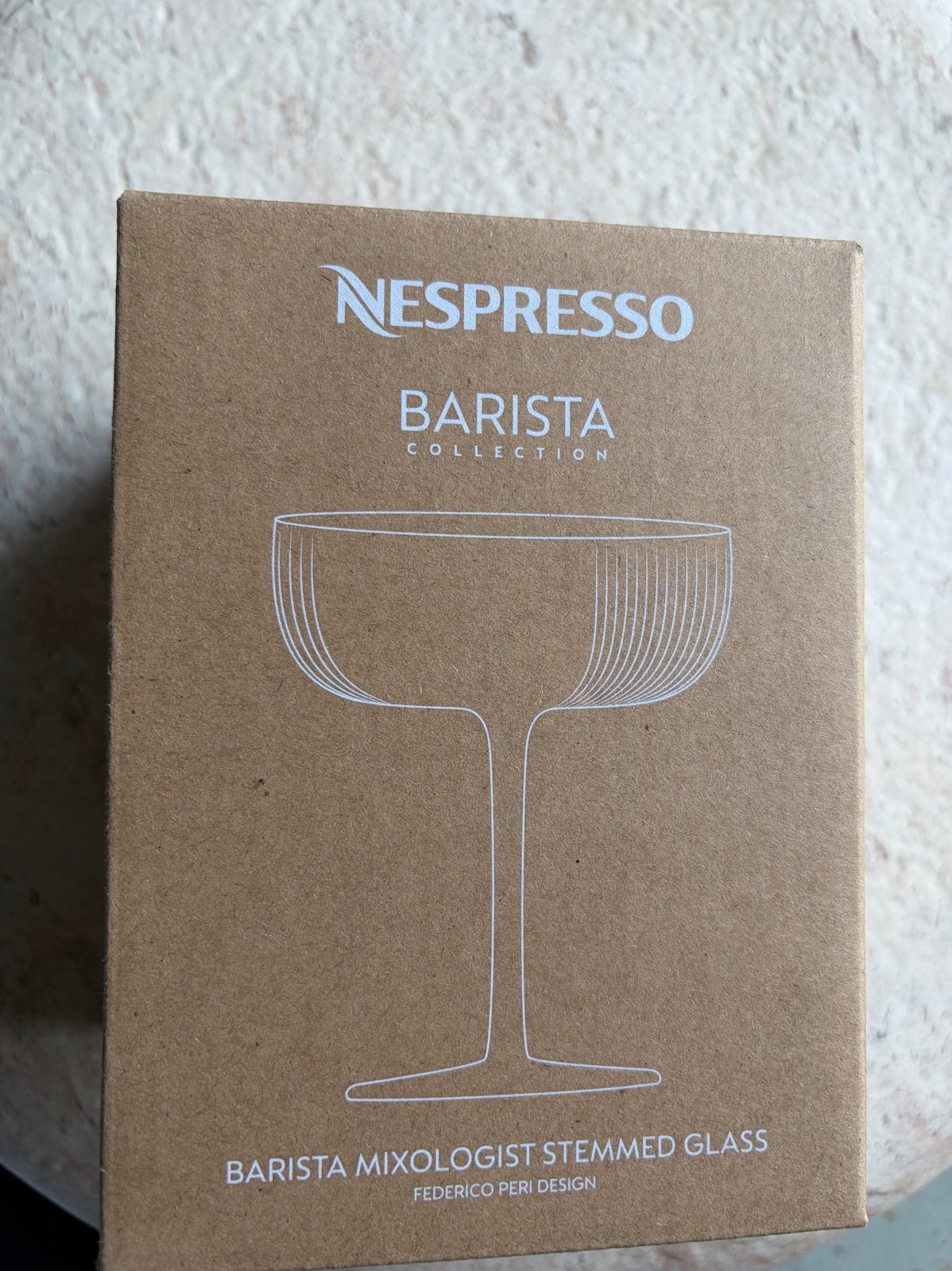 Nespresso Barista Mixologist Stemmed Glass 2x nw, Nieuw, Ophalen of Verzenden, Overige merken, Glas
