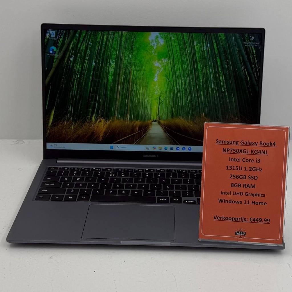 Samsung Galaxy Book4 Laptop | i3-1315U 256GB SSD 8GB RAM, Met videokaart, 2 tot 3 Ghz, 8 GB, Toulonselaan 72