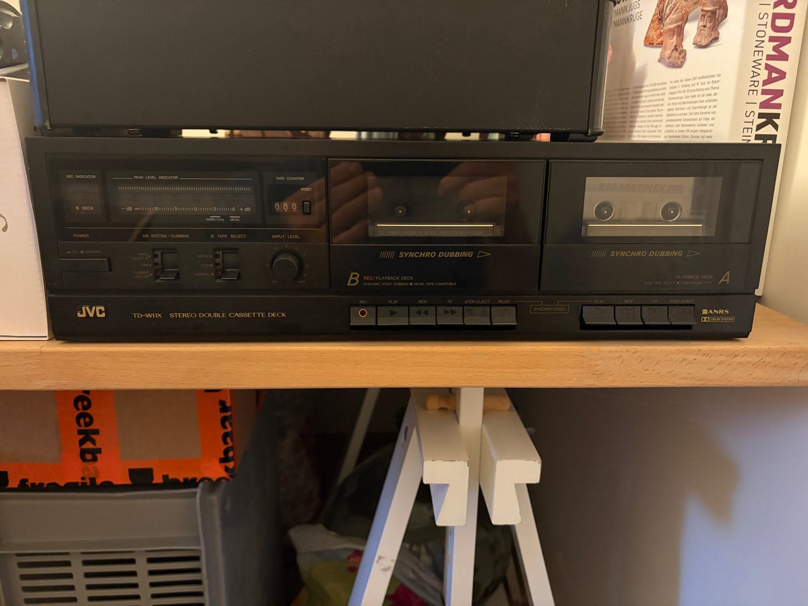 JVC TD-W111 Stereo Dubbel Cassettedeck, Ophalen of Verzenden, Dubbel, JVC, Tape counter