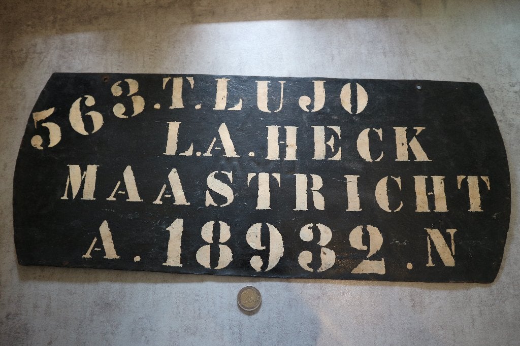 Eigenaarsbord binnenvaartschip Tweede Wereldoorlog, Ophalen of Verzenden, Gebruikt, Motorboot, Gebruiksvoorwerp