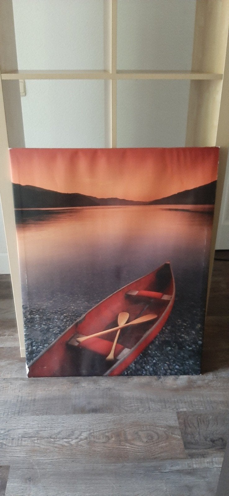 Moderne IKEA print 70x90 cm - boot op meer, Antiek en Kunst, Kunst | Schilderijen | Modern, Ophalen