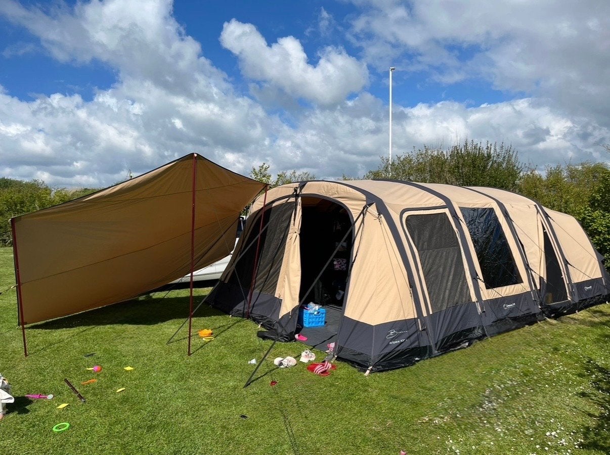 Bardani airspace 430tc tent met aanhanger/keuken, Ophalen, Zo goed als nieuw, Tot en met 5