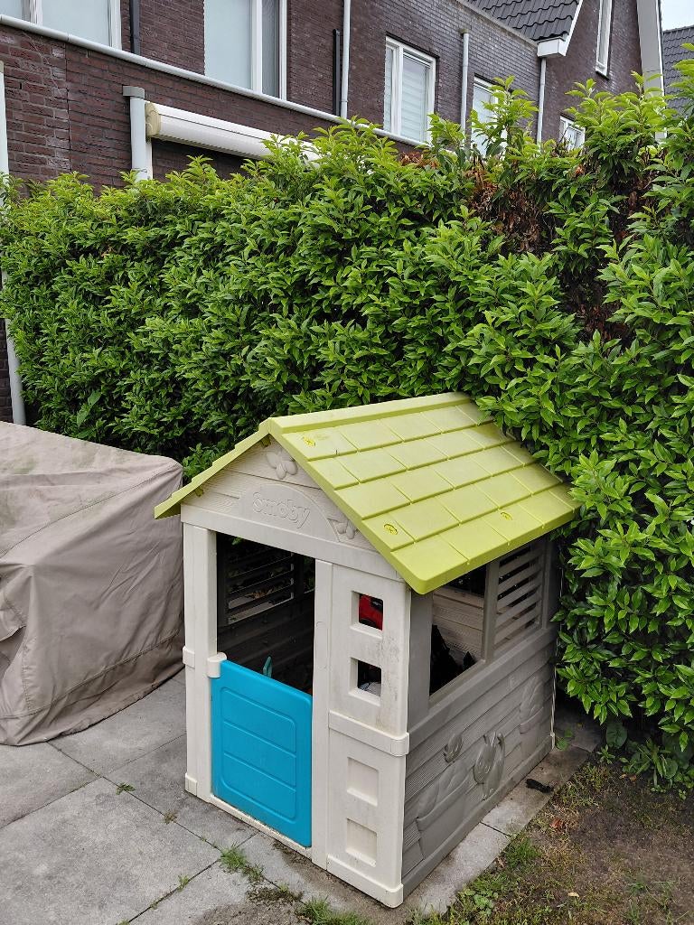 Speelhuisje voor in de tuin Smoby, Kinderen en Baby's, Speelgoed | Buiten | Speelhuisjes, Ophalen, Gebruikt, Kunststof